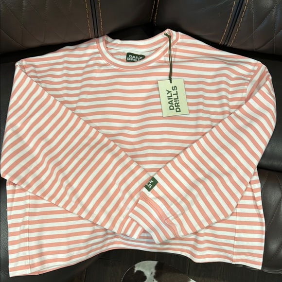 Daily Drills Pink Striped Women's Shorts - Picture 3 of 3